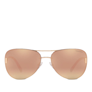 Tiffany & Co. TF 3066 61054z rubedo metal sunglasses with rose gold mirror lens